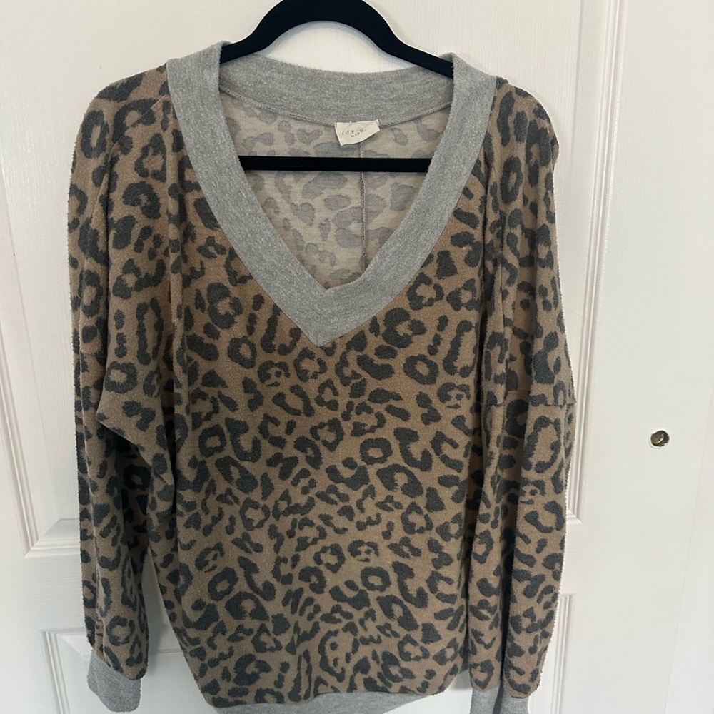 Cheetah print sweater